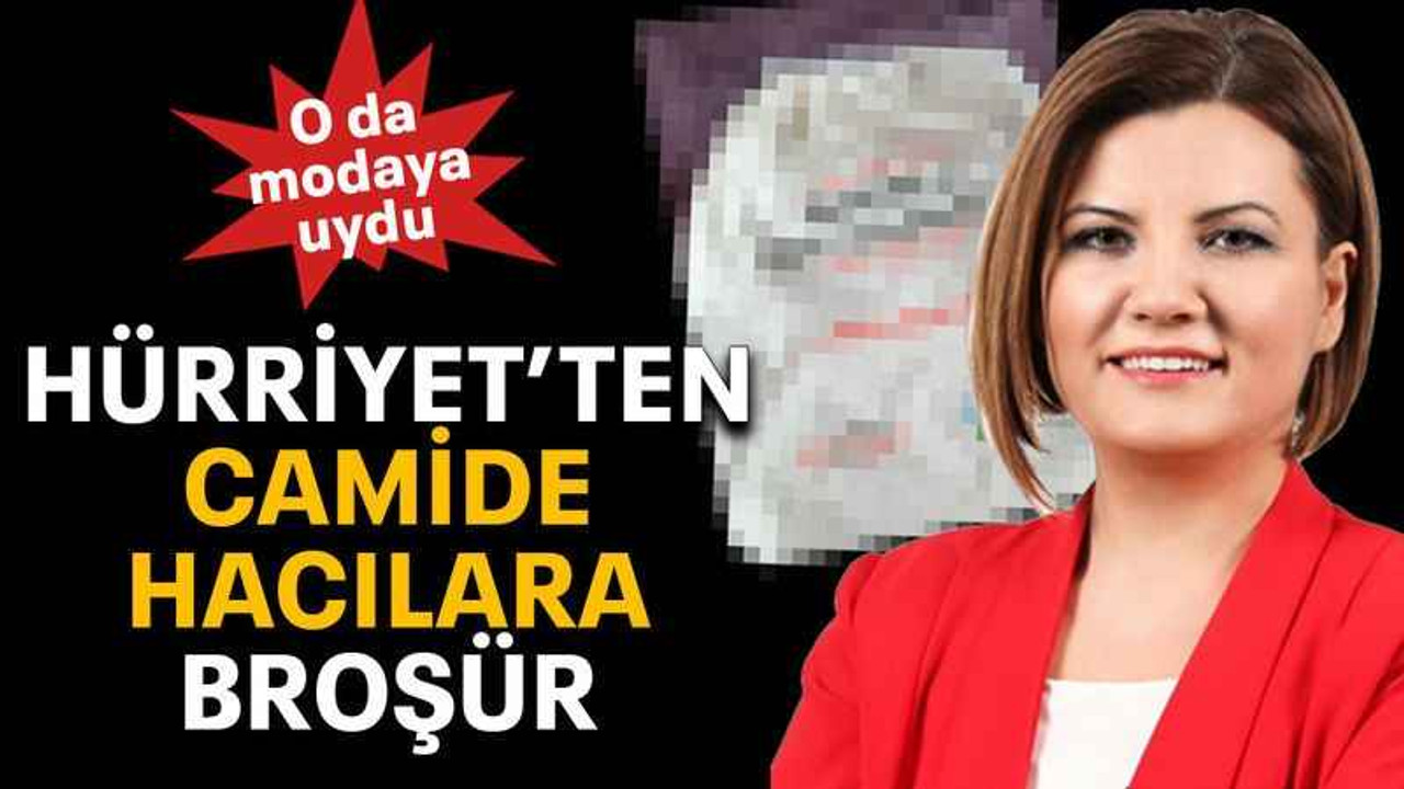 Hürriyet’ten camide hacılara broşür